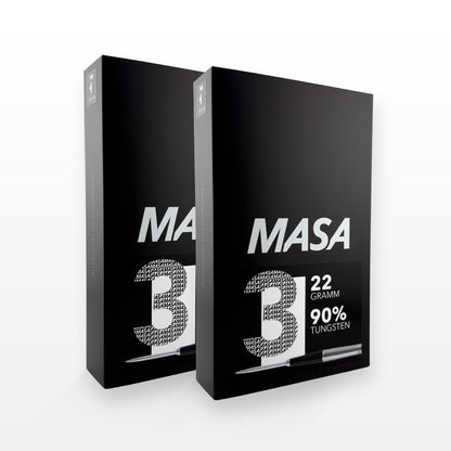 Aktionsbundle Doppelpack - MASA 3 Steeldart Set - 22G